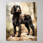 American Water Spaniel Dog Art Print Poster (Vorne)