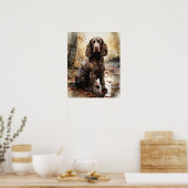 American Water Spaniel Dog Art Print Poster (Küche)