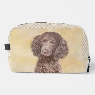American Water Spaniel Malerei Originale Hunde Kun Waschbeutel