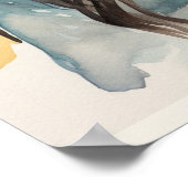 American Watercolor Art Print Poster (Ecke)