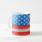American Watercolor Flag Case-Mate iPhone Case Kaffeetasse (Vorderseite Links)