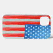 American Watercolor Flag Case-Mate iPhone Hülle (Rückseite (Horizontal))