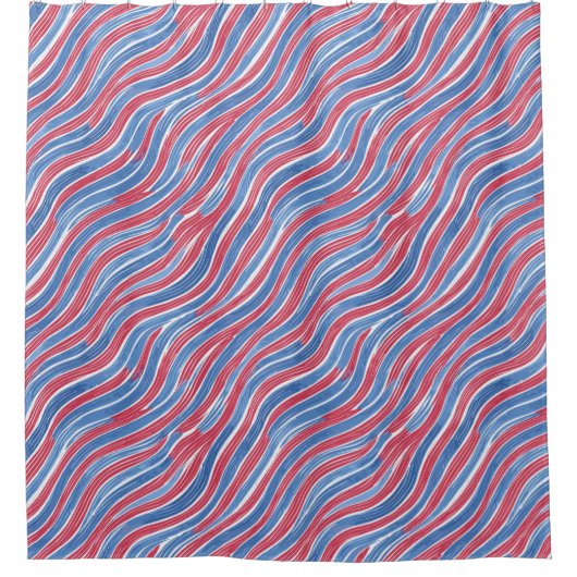 American Waves Duschvorhang (Vorderseite)