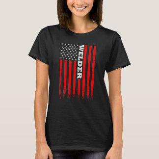 American Welder Flag For Welding Men and Women T-Shirt