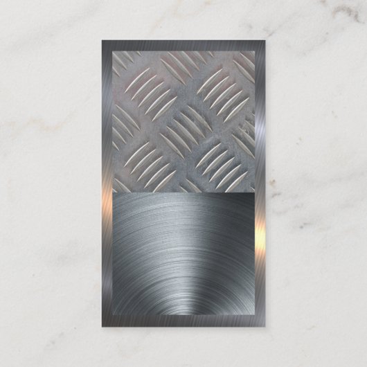 American Welder Logo | Stahl Visitenkarte (Rückseite)