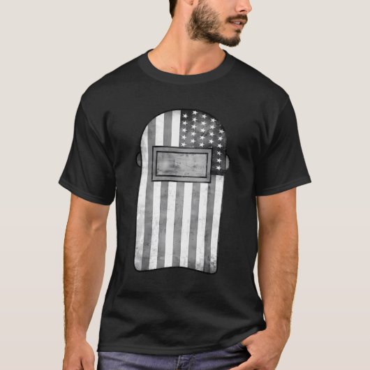 American Welder US Flag Welding Hood Gift T-Shirt (Vorderseite)
