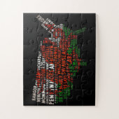 American Welsh Place Names Jigsaw Puzzle (Vertikal)