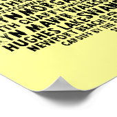 American Welsh Place Names Poster (Ecke)