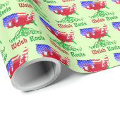 American Welsh Roots Geschenkpapier (Rolleneckpunkt)
