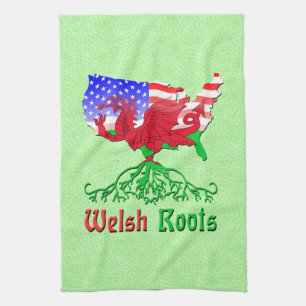 American Welsh Roots Kitchen Handtücher