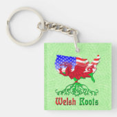 American Welsh Roots Schlüsselanhänger (Vorderseite)