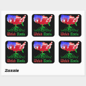 American Welsh Roots Stickers (Blatt)
