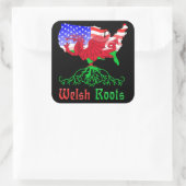 American Welsh Roots Stickers (Tasche)