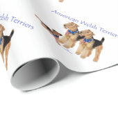 American Welsh Terriers Geschenkpapier (Rolleneckpunkt)