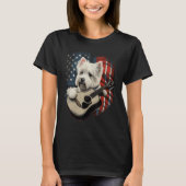 American West Highland White Terrier USA Westie Co T-Shirt (Vorderseite)