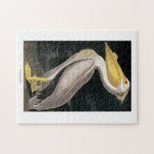 American White Pelican John James Audubon 11 x 14 Puzzle (Horizontal)