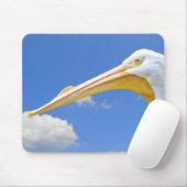 American White Pelican Mousepad (Mit Mouse)