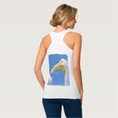 American White Pelican Tank Top (Rückseite Vollansicht)