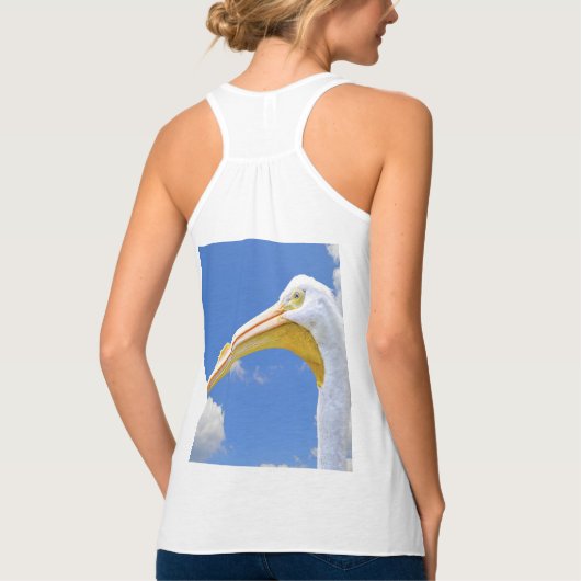 American White Pelican Tank Top (Rückseite)