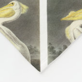 American White Pelican von Audubon Fleecedecke (Ecke)