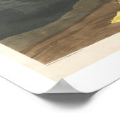 American White Pelican von Audubon Poster (Ecke)