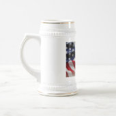 American White Red and Blue White/Gold 22 oz Stein Bierglas (Links)