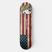 American White Unicorn Personalisiert Skateboard (Vorderseite)