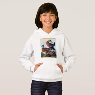 American Widgeon Enten auf Felsen Hoodie