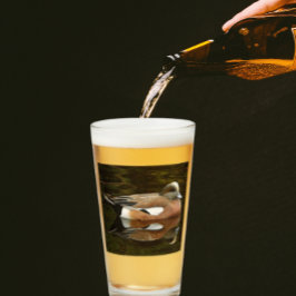 American Wigeon Duck on Pond Glas