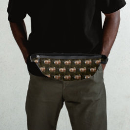 American Wigeon Duck on Pond Pattern Bauchtasche