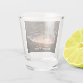 American Wigeon Wildlife Foto Schnapsglas (Rückseite)