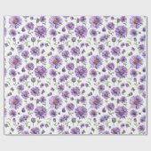 American Wildblume New England Aster Geschenkpapier (Flach)