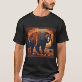 American Wildlife Wonders: Iconic Animal Illustrat T-Shirt
