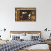 American WildWest Blacksmith and Cowboy Leinwanddruck (Insitu (Schlafzimmer))