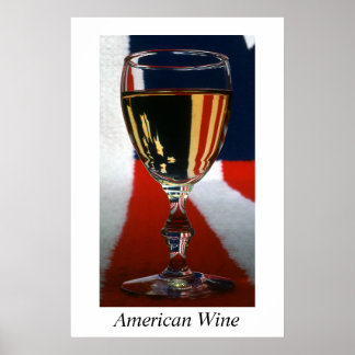 American Wine Poster