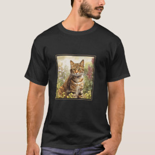 American Wirehair Garten Blumen Malerei Haustier M T-Shirt