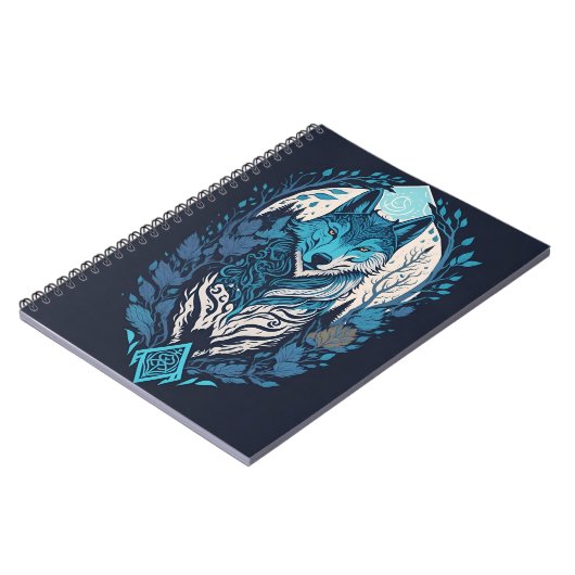 American wolf 9 notizblock (Linke Seite)