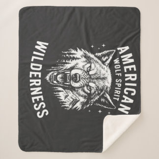 American Wolf Spirit Wilderness T-Shirt Sherpadecke