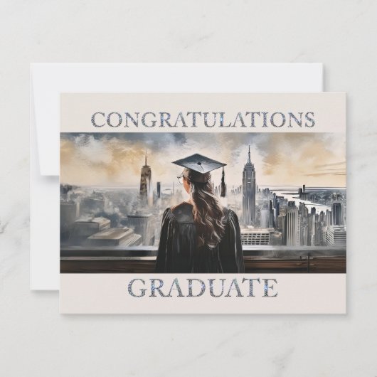 American Woman Graduate Gratulation (Vorderseite)