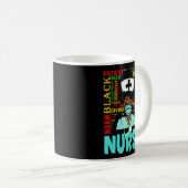 American Women Black Nurse Black History Kaffeetasse (VorderseiteRechts)