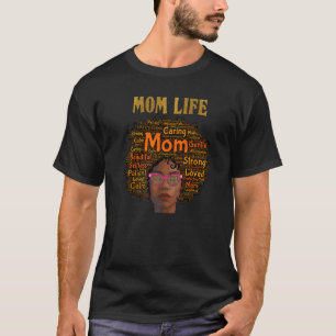 American Women Natural Curly Afro Black Mo T-Shirt