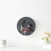 American Wood Duck Clock Runde Wanduhr (Zuhause)