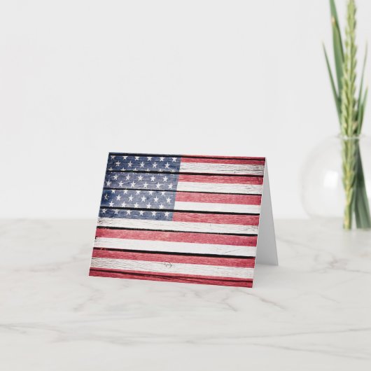 American Wood Image Flag Karte (Vorderseite)