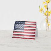 American Wood Image Flag Karte (Gelbe Blume)