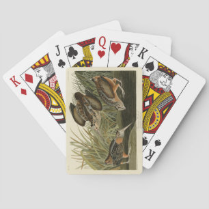 American Woodcock von Audubons Vögeln von Amerika Spielkarten
