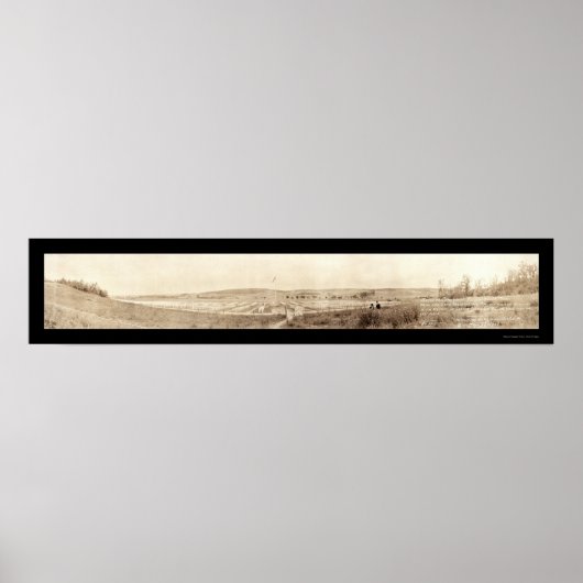 American WWI Cemetary Foto 1919 Poster (Vorne)