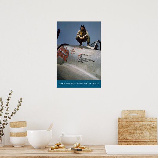 American WWII Pilot MAAFA  Poster (Küche)
