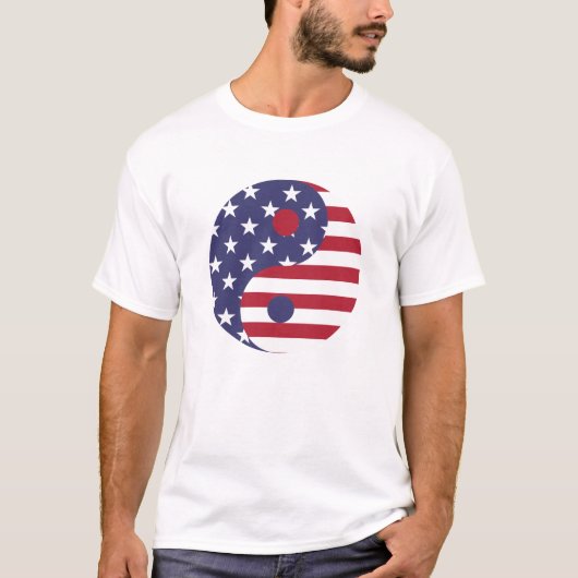 American Ying und Yang T-Shirt (Vorderseite)