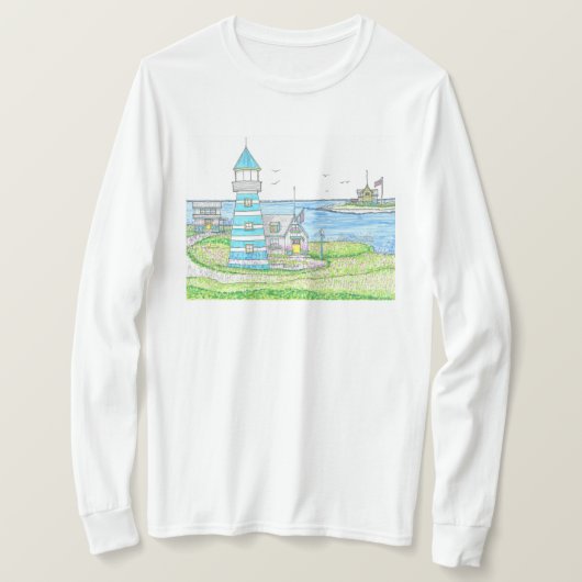 Americana 2 Lighthouse Long Sleeve Tshirt (Design vorne)