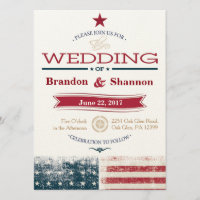 Americana 5.12x18.5 Hochzeitsankündigung